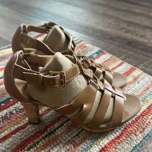 Naturalizer Brown Heel Sandals